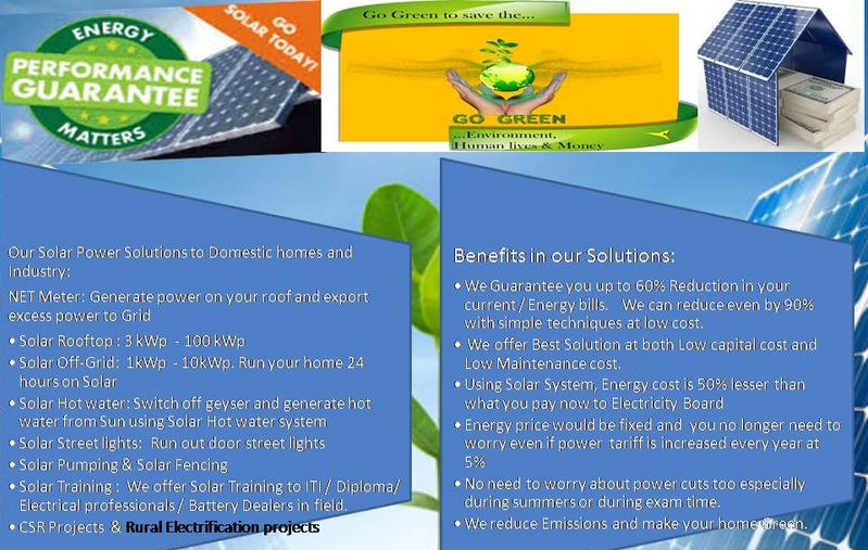 Solar Products Company Investment Opportunity in Hyderabad, India