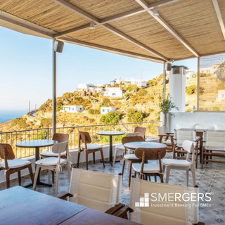 For Sale: Wine restaurant on Tinos island with 56 seating capacity and amazing sea view.