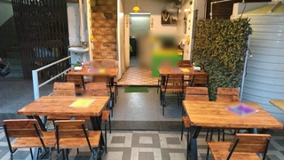 Early-stage vegetarian QSR café available for full sale with steady walk-ins and delivery presence.