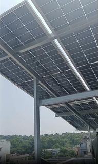 Solar rooftop installation business with growing project pipeline requiring funding for additional material procurement.