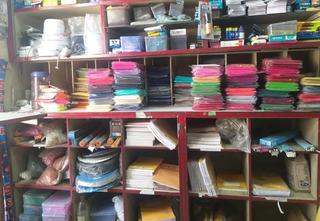 Retail general store in Pune selling stationery and tailoring materials, seeking investment or sale opportunity.