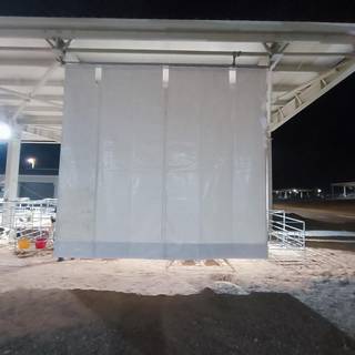 Industrial ultrasonic cleaning machines and PVC cowshed curtains system for large dairy farms.