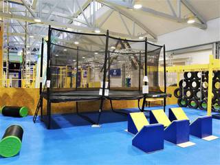 Asset sale: Complete equipment of ninja warrior inspired functional fitness gym.