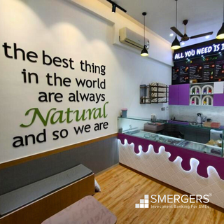 Natural & Innovative ice-cream chain with a manufacturing capacity of 400 kgs/day.