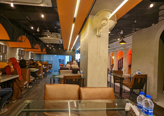 Premium restaurant with 100 guest capacity, a focus on kacchi and kabab dishes.