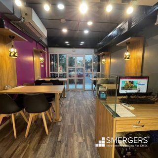 Established cafe in prime location serving continental food and receives 10+ customers daily.