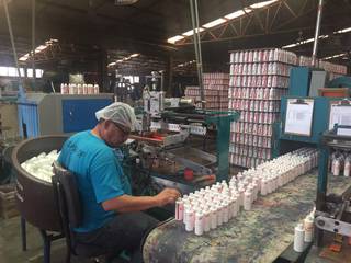 Manufacturing of plastic containers, lids and screen printing and serving 50 permanent clients.
