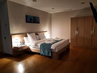 Luxury boutique hotel having amenities such as pool, restaurant, spa, and a conference room.
