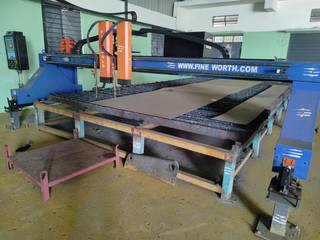 Fineworth oxy-cutting machine with a dual torch for sale.