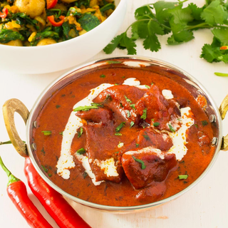 Restaurant serving authentic Indian cuisine with home delivery and takeaway options.