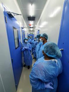 Vaccine manufacturing company with a manufacturing capacity of 80 million doses a month.