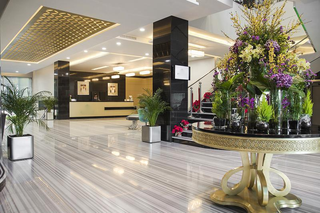 5-star hotel with 5 restaurants, 3 ballrooms, 5 meeting rooms, health club (bestseller in Kuwait).