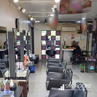 Established franchise salon with 65% revenue from services.