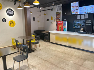Recently closed but ready-to-move-in restaurant with 42 pax seating capacity for sale in Vijayanagar, Bengaluru.