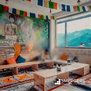 Invest in Manali's prime view cafe & hostel with 70% occupancy and 40 daily clients.