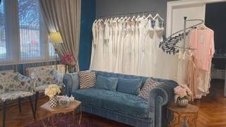 Charming bridal boutique for sale, offering a collection of wedding gowns, perfect for passionate entrepreneurs.