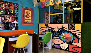 A cozy cafe established 4 years ago mainly focused on fast food and milkshakes.