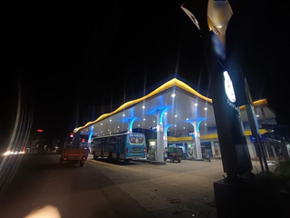 State highway petrol station with 28 cents land at the heart of town for sale.