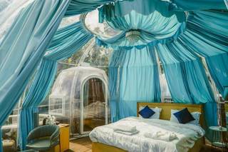 Glamping resort located in one of the most scenic area of Pangoot with 6 domes.