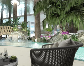 Rent a prime resort with an aqua park and top-tier infrastructure, and room for expansion.