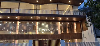 For rent: newly constructed commercial property with three banquet halls across floors, ideal for events.