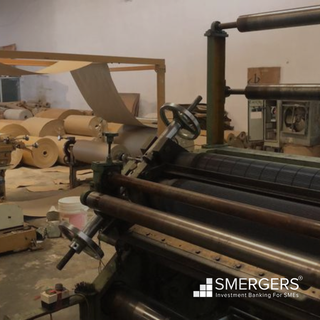 Corrugated box manufacturing unit in Bazpur with a production capacity of 200 tons.