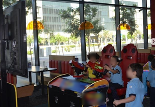 Doha based master franchise owner of an American kids' fast-food brand with seating for 400.