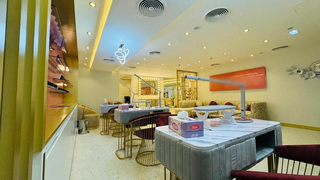 Well-equipped beauty salon in JLT with AED 120K monthly sales, offering diverse beauty services.