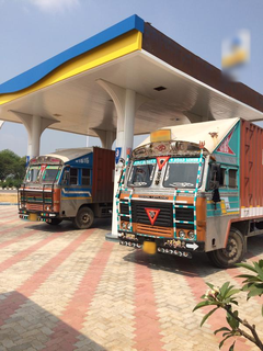Petrol near toll plaza on national highway with 10,000 trucks moving through the highway everyday.