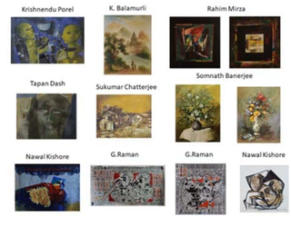 Legacy Delhi art gallery selling 700+ original paintings from 125 artists, including Hussain and Burman.