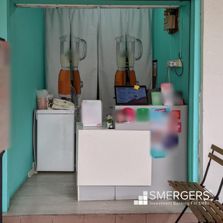 Popular coconut shakes store in Singapore that generates SGD 200 per day is for sale.