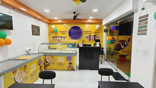 Ice cream parlor located in prime location having at least 80-100 customers per day.