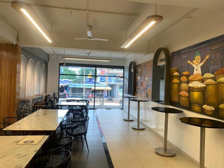 South Indian and Punjabi restaurant in Bangalore with 50 seats and generating INR 20 lakhs/month.