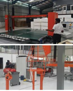 Complete set of EPS panel manufacturing machinery is up for sale.