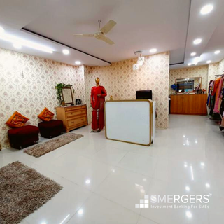 Designer boutique in Bangalore for sale with all machinery and furniture.