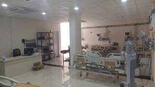 For rent: Multispecialty hospital with 90 beds, 4 full-time doctors and 5 visiting doctors.