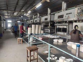 Machinery used in manufacturing biodegradable bagasse plates and bowls for sale in Sivakasi.