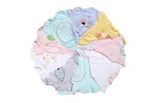 Premium multi-category baby products brand with own manufacturing in apparel, muslin-blankets, towels, diaper bags, backpacks.