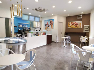 For Sale: Gelato & froyo café machines and equipment along with furniture and display counters.