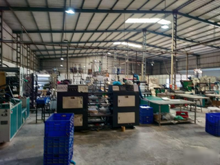 Biodegradable packaging company for sale, operating at 35-40% capacity with high growth potential.
