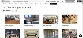 Online marketplace for 10,000+ products and 50+ services under home renovation, construction and interior design.