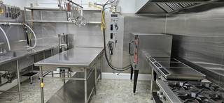 For sale: Non-operational, newly built, fully equipped high-end commercial cloud kitchen in prime downtown location.