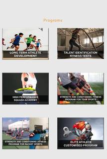 Sports academy training with sports app and top athletes in squash & fitness, having 100+ Players.
