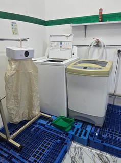 Pre-revenue eco-friendly laundromat: 100% chemical and plastic-free, charged at 1 BHD/kg, seeks investment for launch.