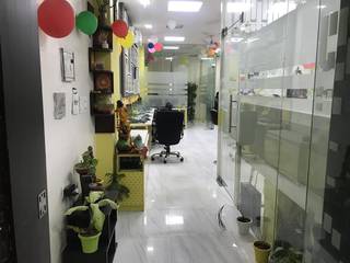Pre-leased fully-furnished office of 835 sqft available for sale with monthly rental of Rs. 35000/month.