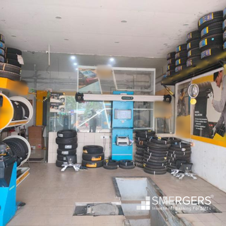 Tires steel wheel dealer store of exclusive brand in Hyderabad that receives 10+ customers daily.