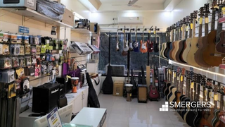 Musical instruments retail business that does both B2B and B2C business with 7-10 customer daily.