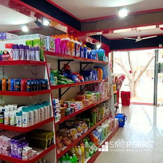 Supermarket in a prime location in Lingsugur with 100 daily walk-ins.