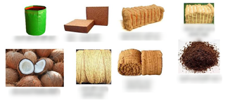 Company manufactures and supplies coir fiber, coco peat, coir yarns mainly to exporters.