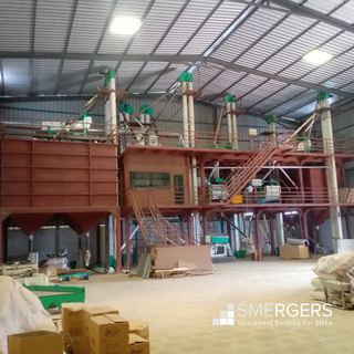 Sortex grading and manufacturing plant with 1,000-ton grain sortexing and grading capacity per month.